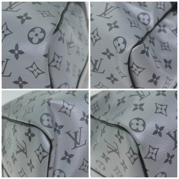 LOUIS VUITTON Eclipse Split Keepall Bandouliere 50 Boston Bag M43817 Auth 57012A - Picture 14 of 16